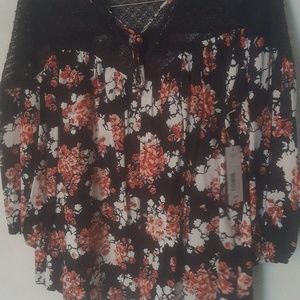 New with tags, flowered top.